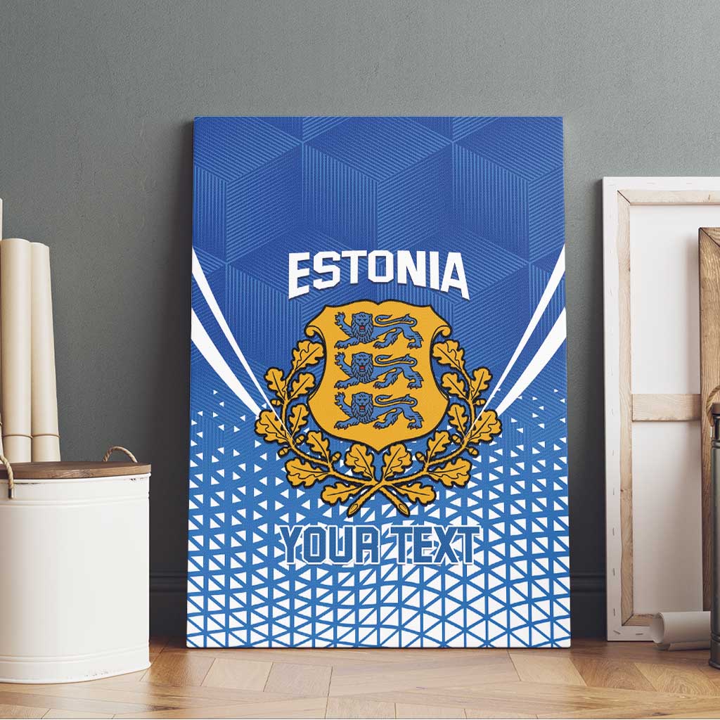 Custom Estonia Football Canvas Wall Art Come One Kalevipojad
