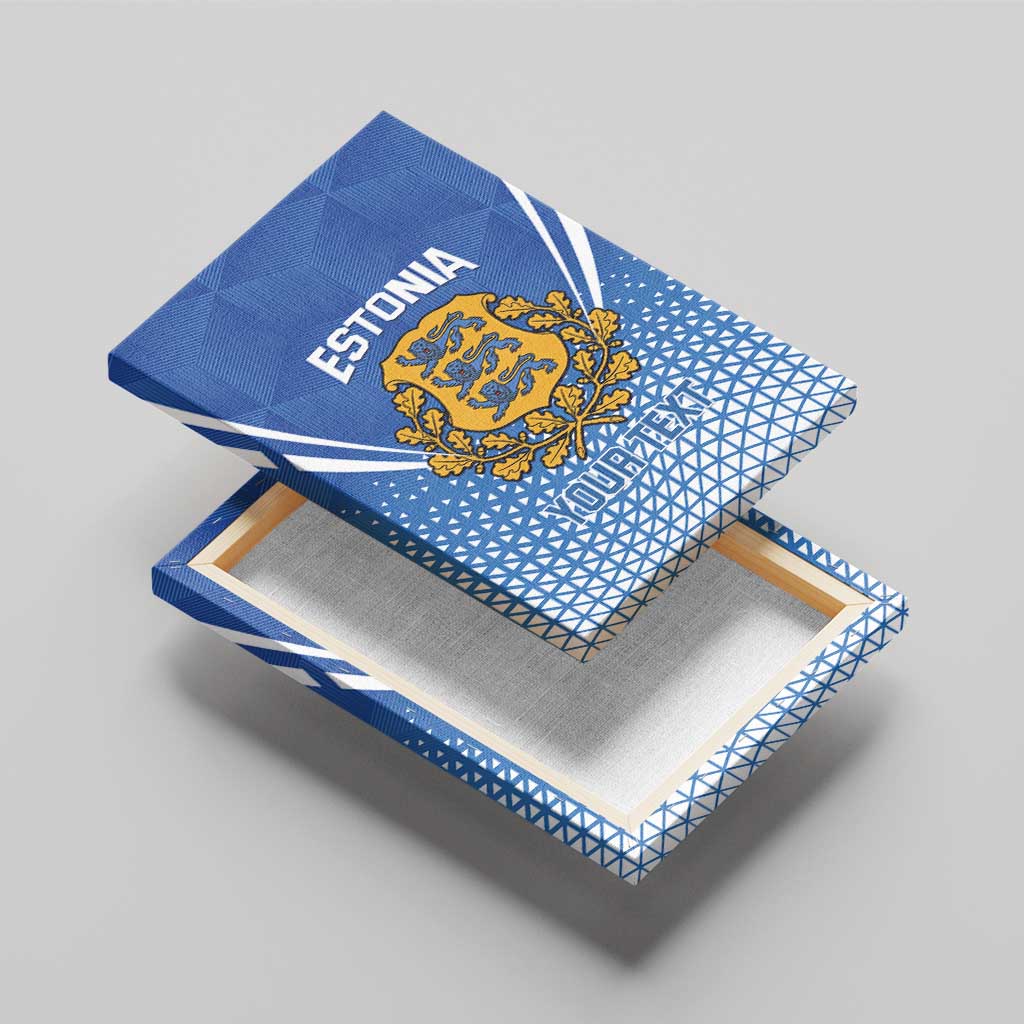 Custom Estonia Football Canvas Wall Art Come One Kalevipojad