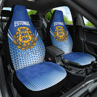 Custom Estonia Football Car Seat Cover Come One Kalevipojad