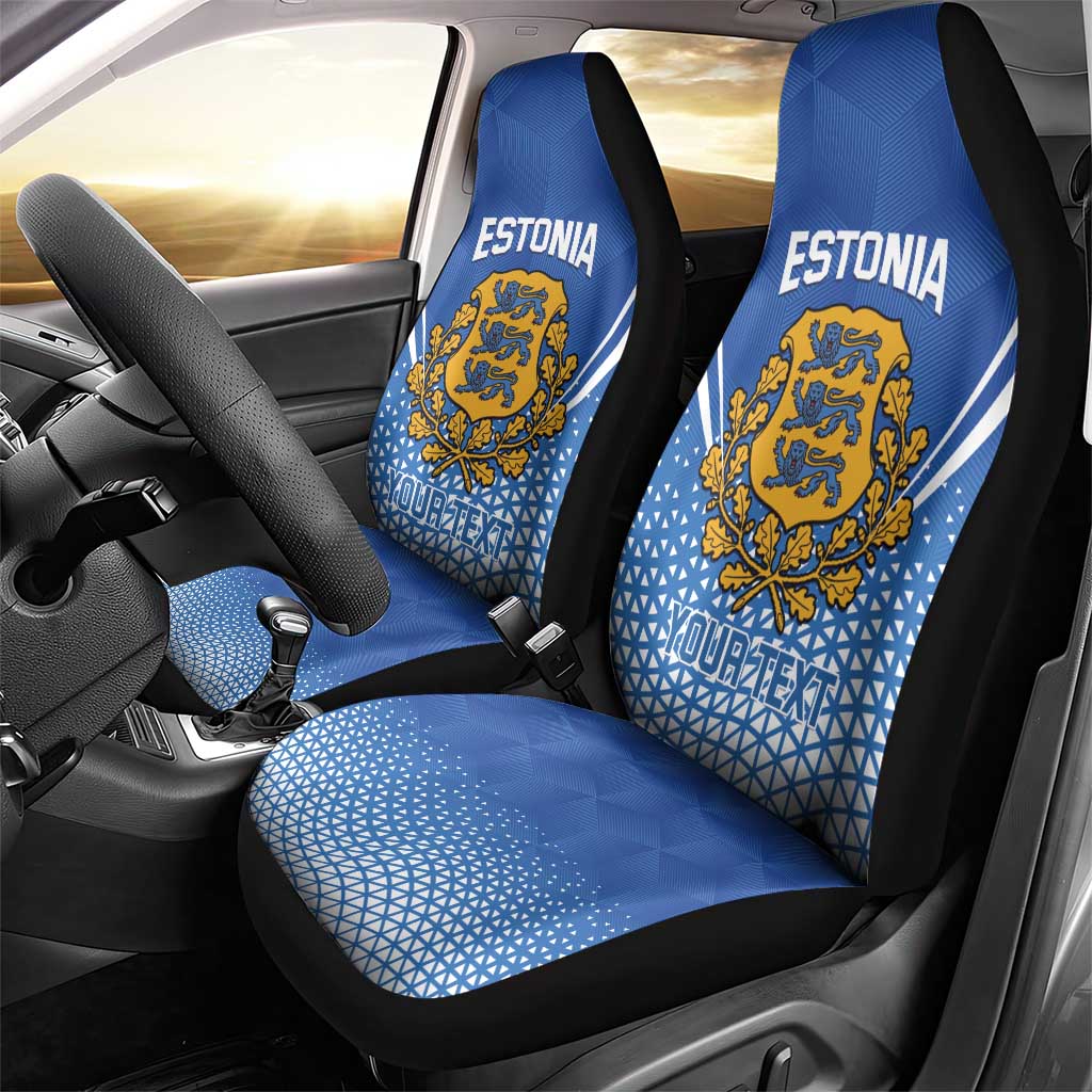Custom Estonia Football Car Seat Cover Come One Kalevipojad