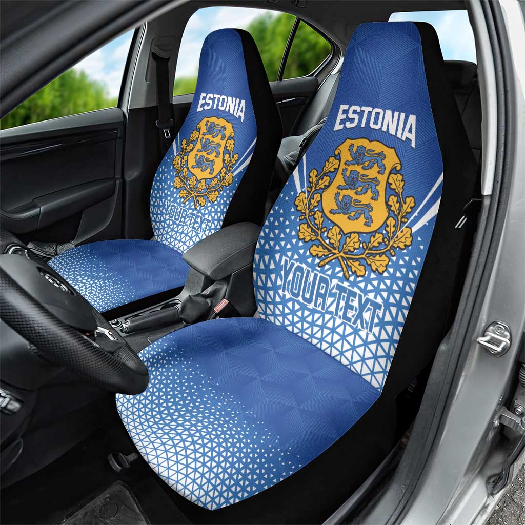 Custom Estonia Football Car Seat Cover Come One Kalevipojad