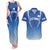 Custom Estonia Football Couples Matching Tank Maxi Dress and Hawaiian Shirt Come One Kalevipojad