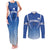 Custom Estonia Football Couples Matching Tank Maxi Dress and Long Sleeve Button Shirt Come One Kalevipojad