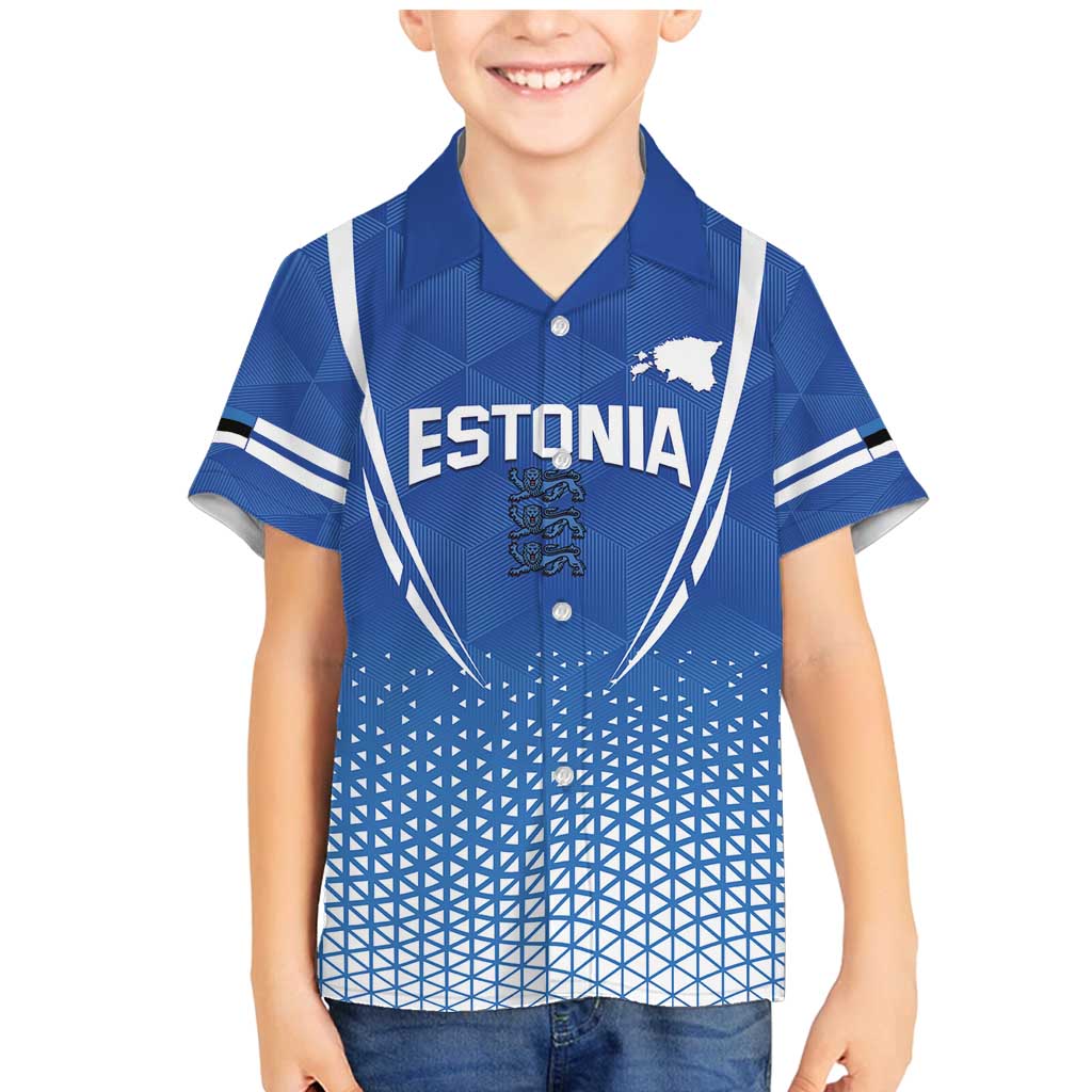 Custom Estonia Football Family Matching Mermaid Dress and Hawaiian Shirt Come One Kalevipojad