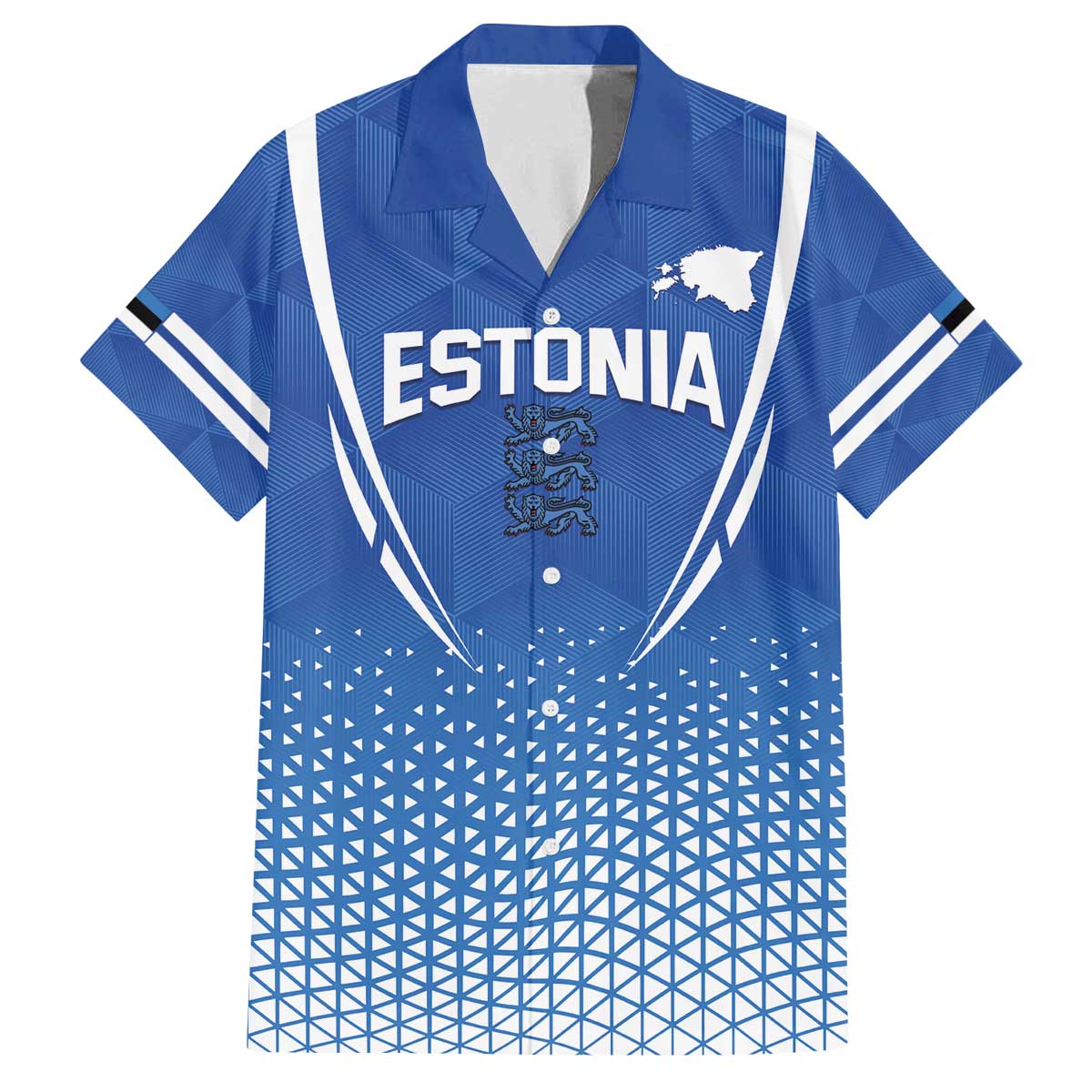 Custom Estonia Football Family Matching Off The Shoulder Long Sleeve Dress and Hawaiian Shirt Come One Kalevipojad