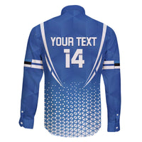 Custom Estonia Football Family Matching Off The Shoulder Long Sleeve Dress and Hawaiian Shirt Come One Kalevipojad