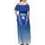 Custom Estonia Football Family Matching Off Shoulder Maxi Dress and Hawaiian Shirt Come One Kalevipojad