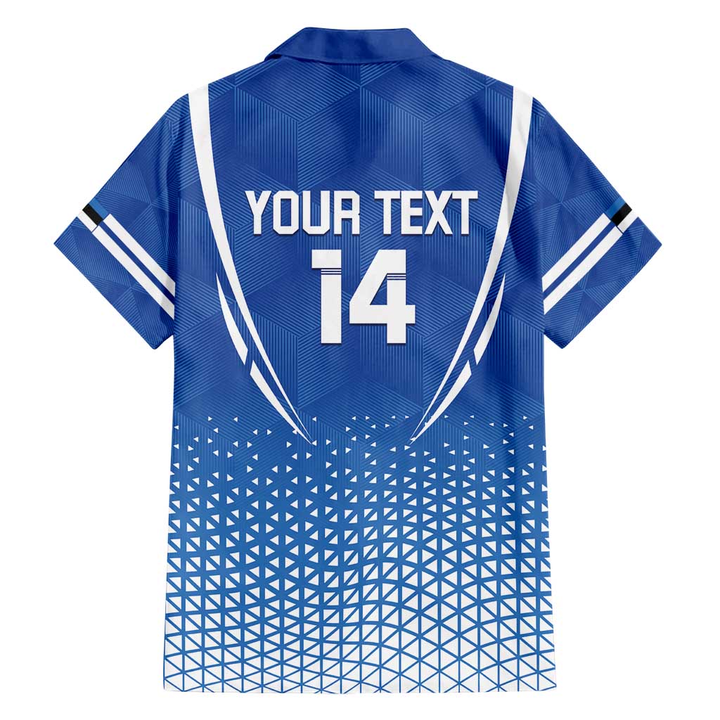Custom Estonia Football Family Matching Puletasi and Hawaiian Shirt Come One Kalevipojad