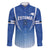 Custom Estonia Football Family Matching Short Sleeve Bodycon Dress and Hawaiian Shirt Come One Kalevipojad