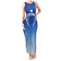 Custom Estonia Football Family Matching Tank Maxi Dress and Hawaiian Shirt Come One Kalevipojad
