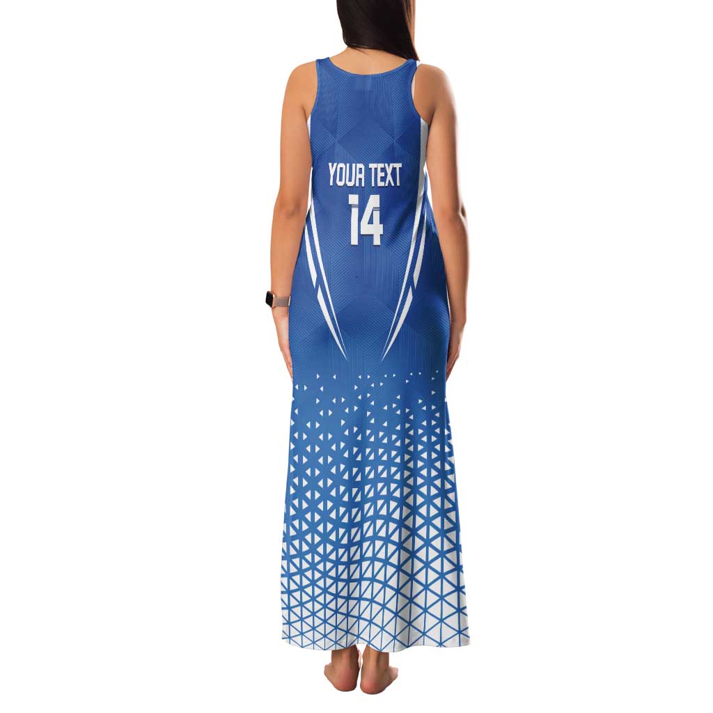 Custom Estonia Football Family Matching Tank Maxi Dress and Hawaiian Shirt Come One Kalevipojad