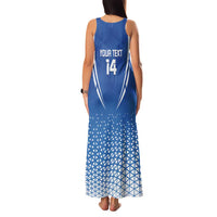 Custom Estonia Football Family Matching Tank Maxi Dress and Hawaiian Shirt Come One Kalevipojad