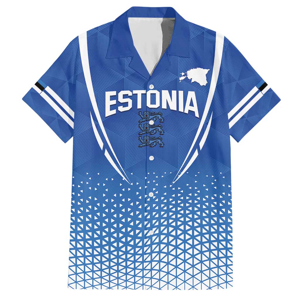 Custom Estonia Football Hawaiian Shirt Come One Kalevipojad