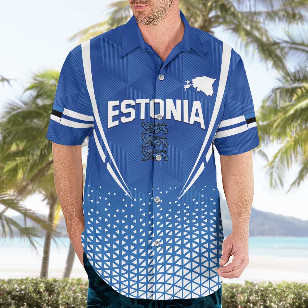Custom Estonia Football Hawaiian Shirt Come One Kalevipojad