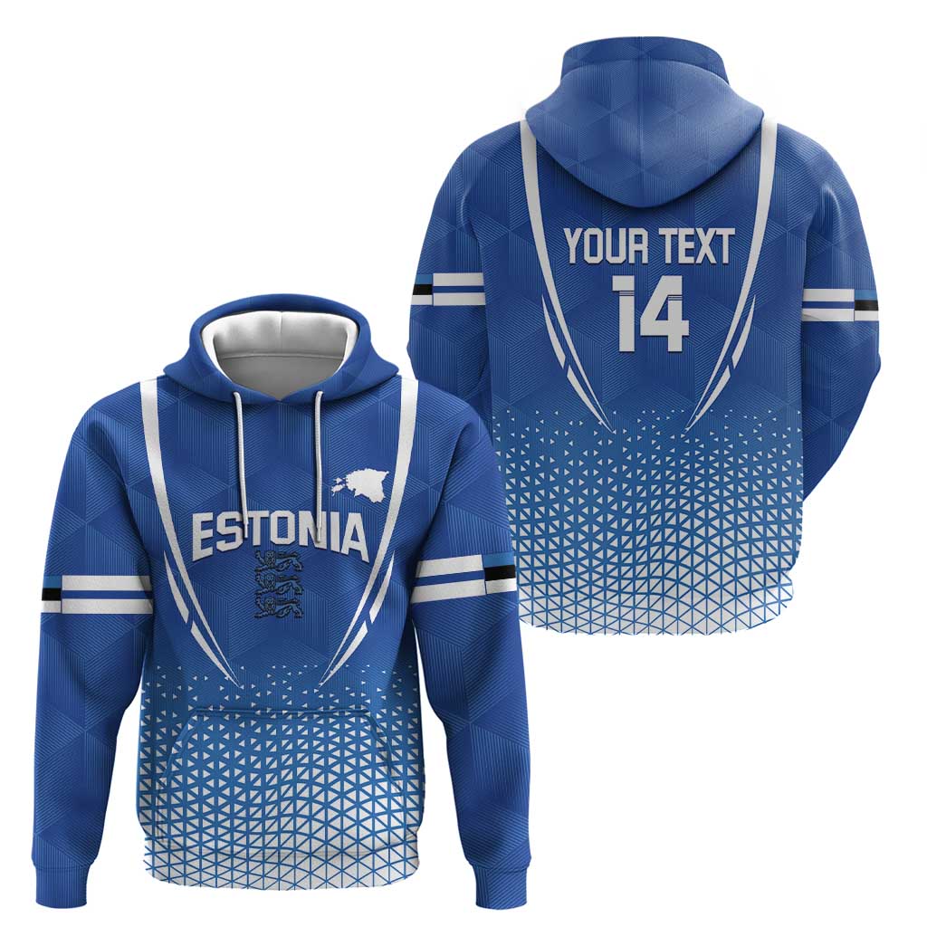 Custom Estonia Football Hoodie Come One Kalevipojad