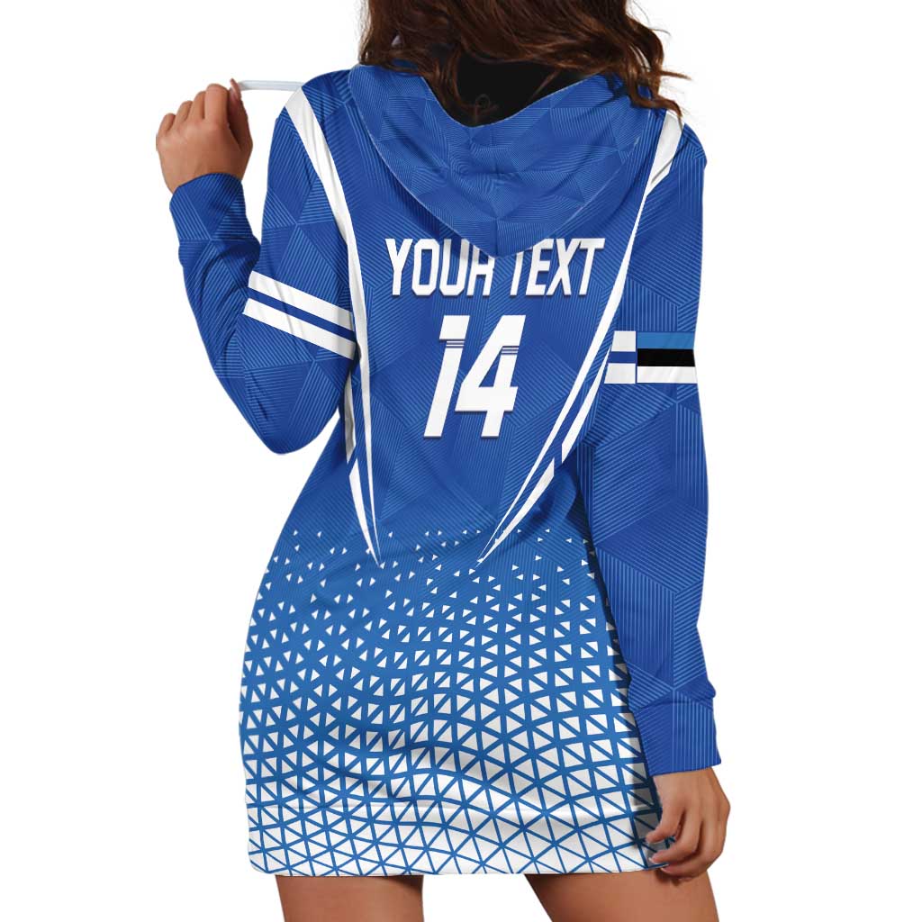 Custom Estonia Football Hoodie Dress Come One Kalevipojad