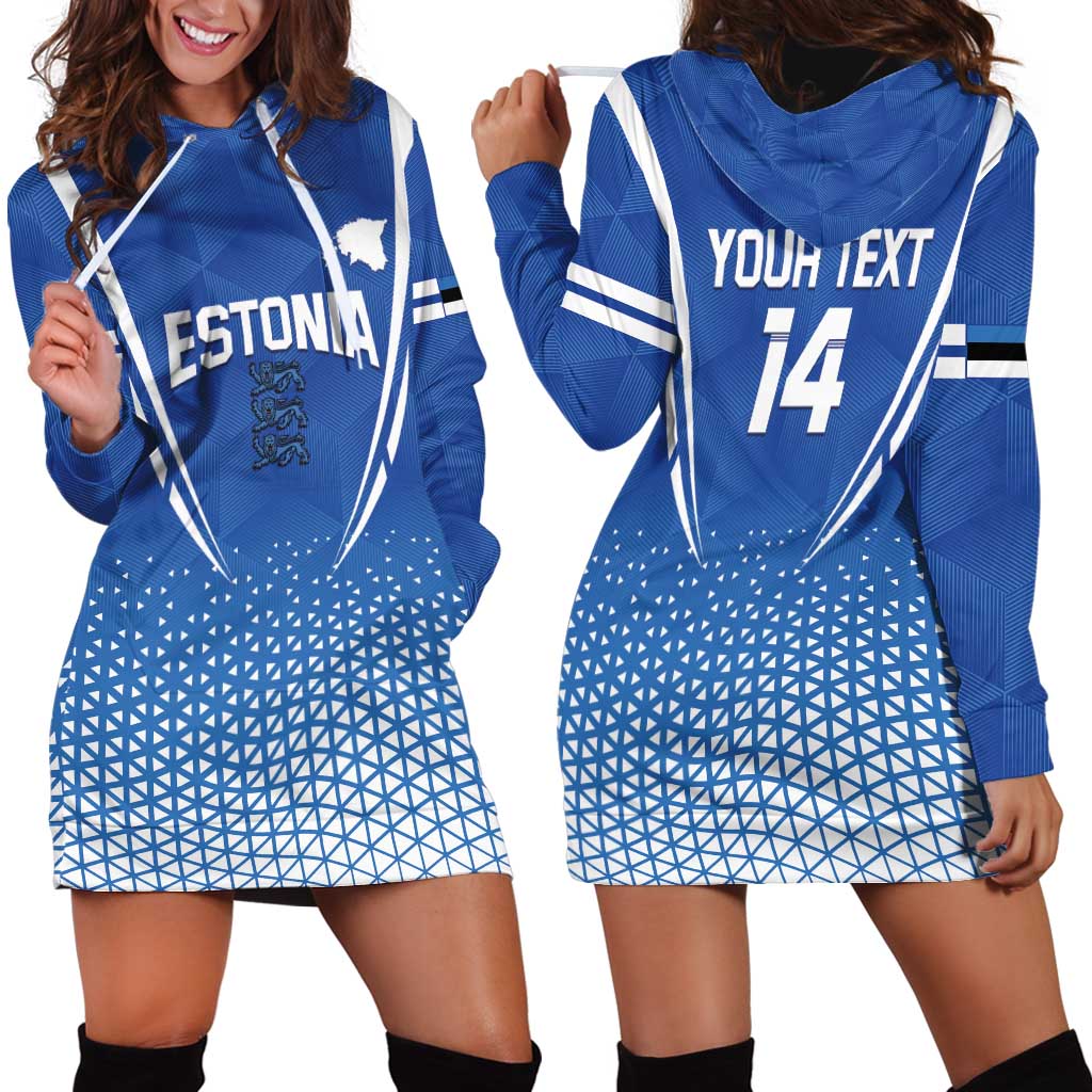 Custom Estonia Football Hoodie Dress Come One Kalevipojad
