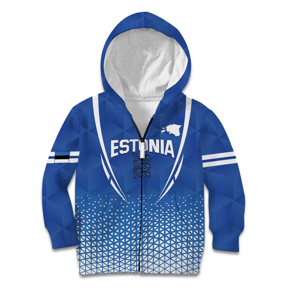 Custom Estonia Football Kid Hoodie Come One Kalevipojad