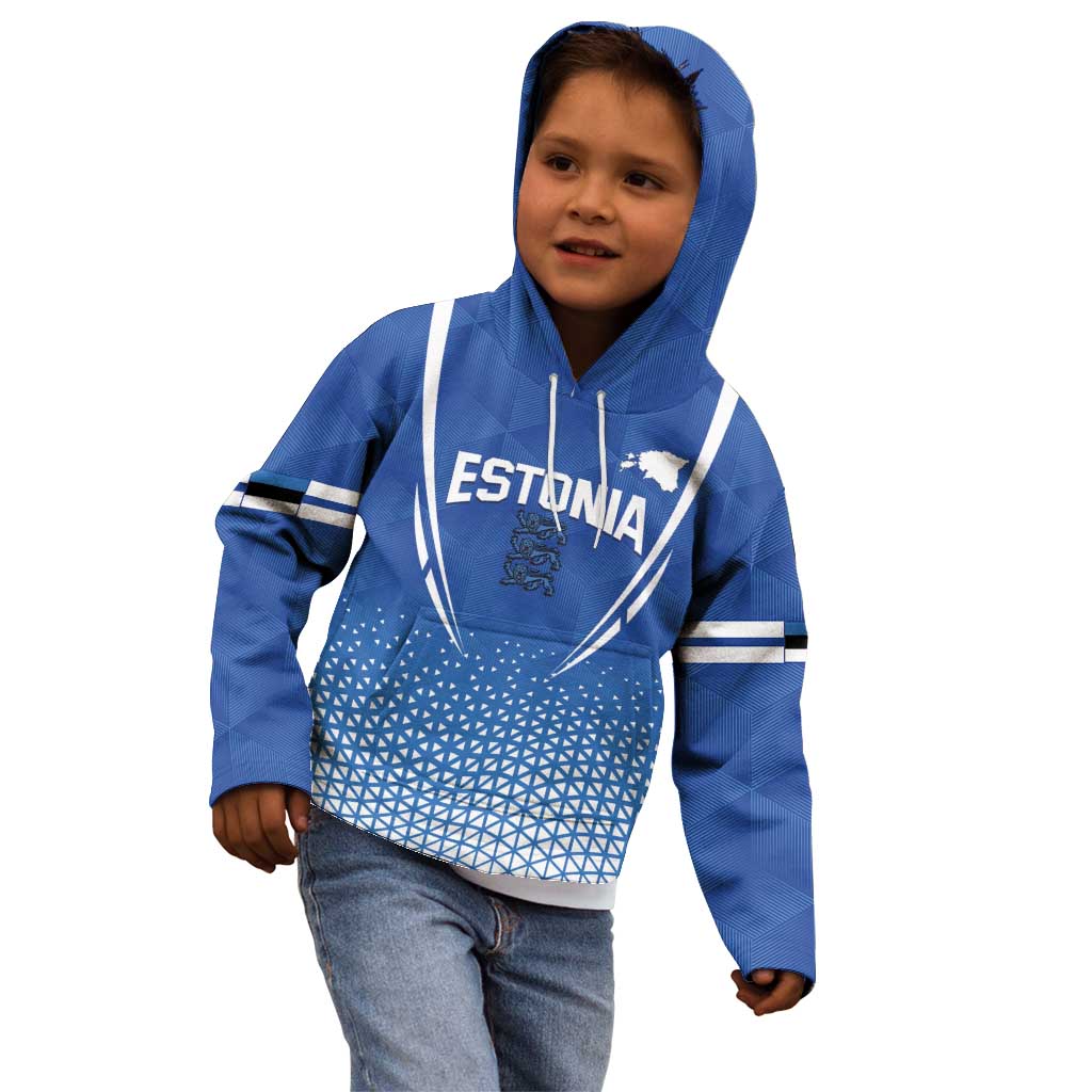 Custom Estonia Football Kid Hoodie Come One Kalevipojad