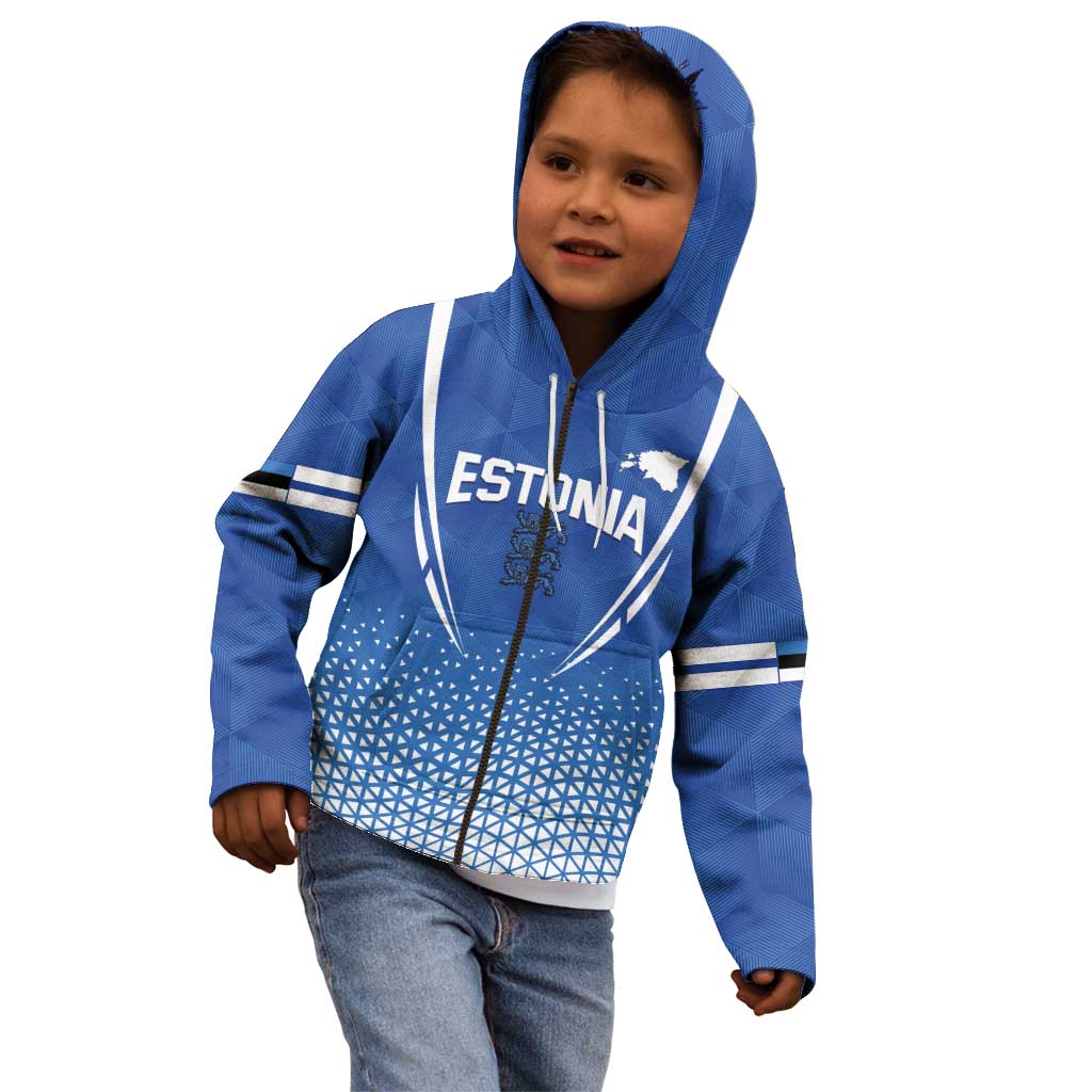 Custom Estonia Football Kid Hoodie Come One Kalevipojad