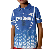 Custom Estonia Football Kid Polo Shirt Come One Kalevipojad