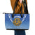 Custom Estonia Football Leather Tote Bag Come One Kalevipojad