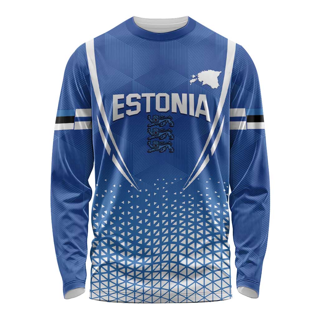 Custom Estonia Football Long Sleeve Shirt Come One Kalevipojad
