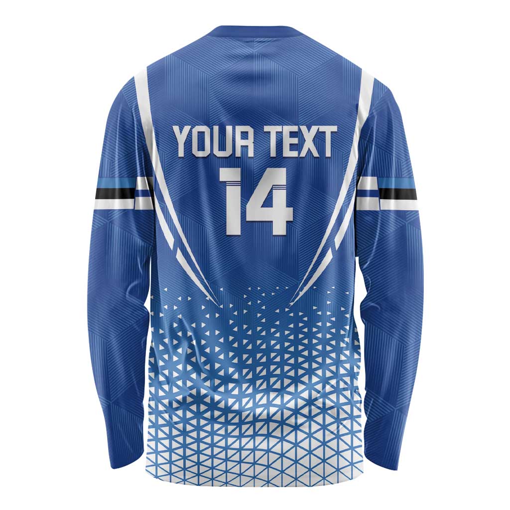 Custom Estonia Football Long Sleeve Shirt Come One Kalevipojad