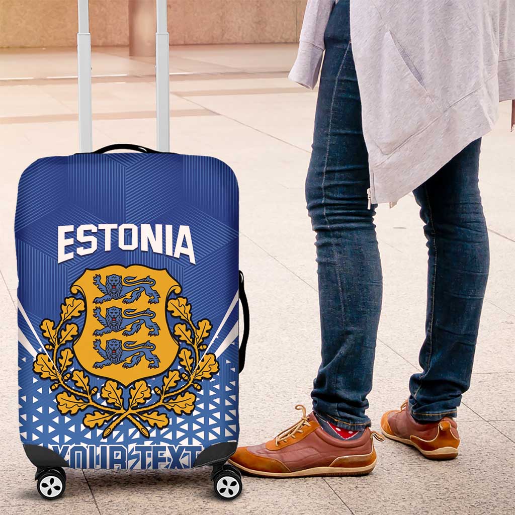 Custom Estonia Football Luggage Cover Come One Kalevipojad