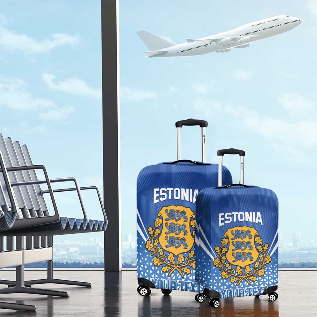 Custom Estonia Football Luggage Cover Come One Kalevipojad