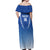 Custom Estonia Football Off Shoulder Maxi Dress Come One Kalevipojad