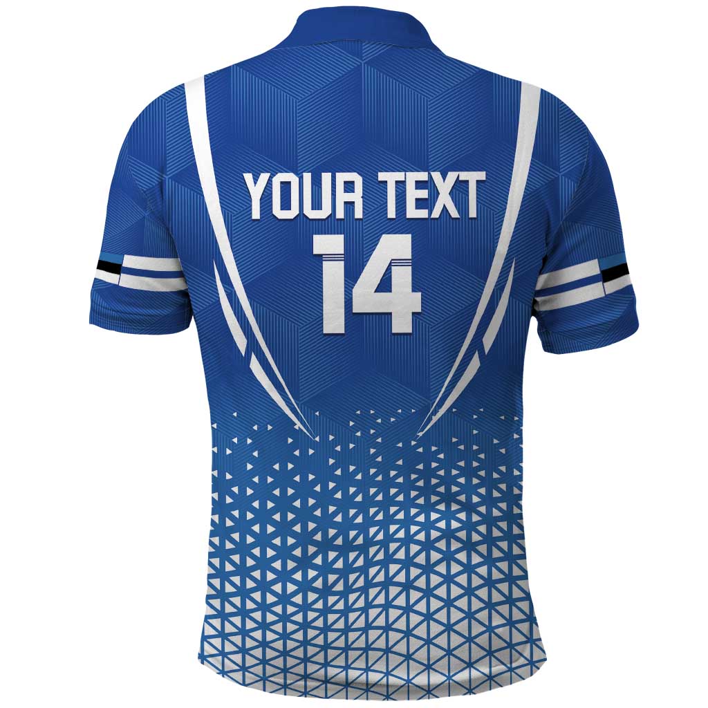 Custom Estonia Football Polo Shirt Come One Kalevipojad