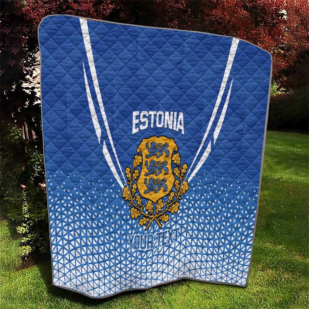 Custom Estonia Football Quilt Come One Kalevipojad