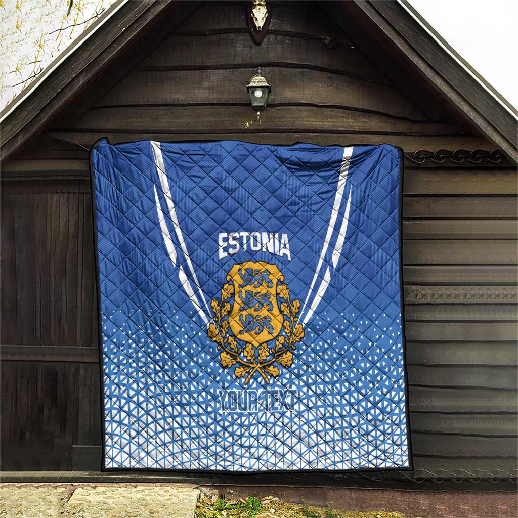Custom Estonia Football Quilt Come One Kalevipojad
