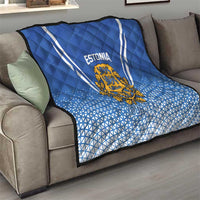 Custom Estonia Football Quilt Come One Kalevipojad