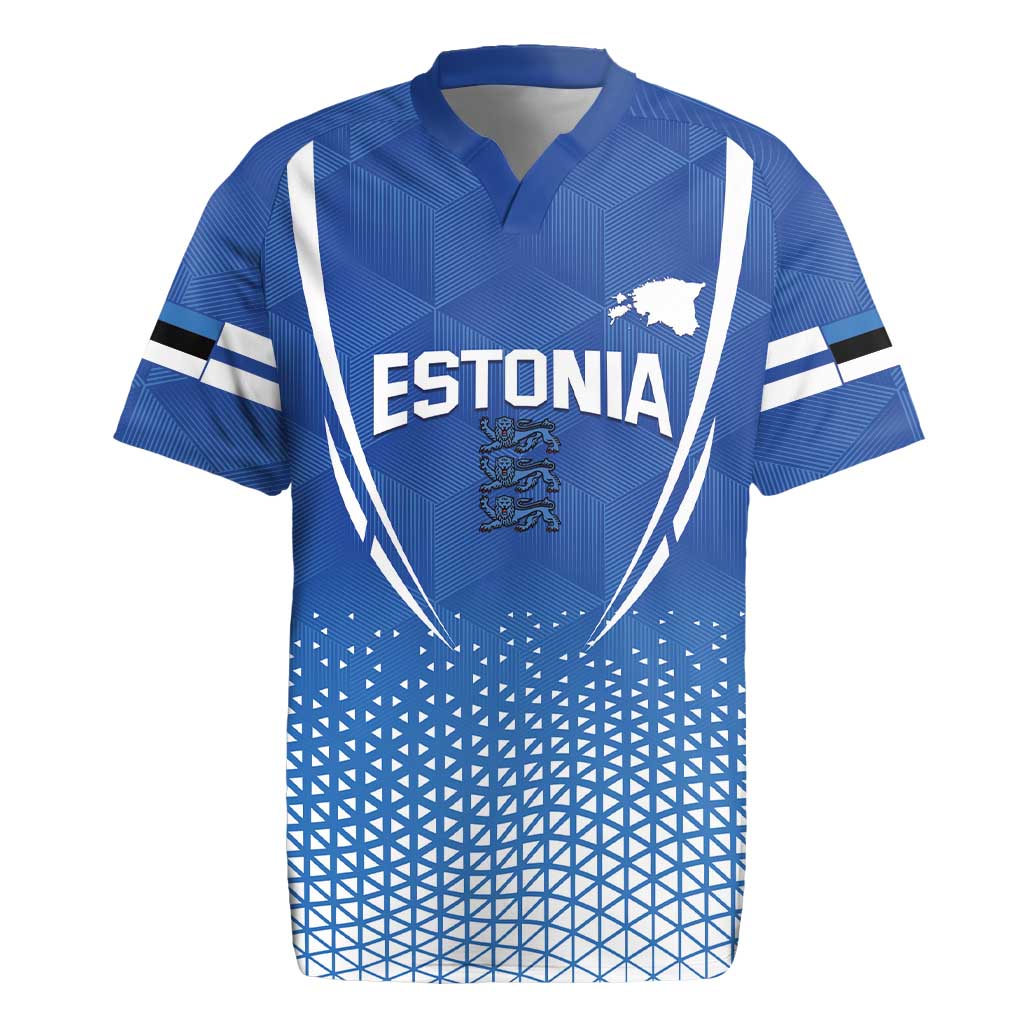Custom Estonia Football Rugby Jersey Come One Kalevipojad