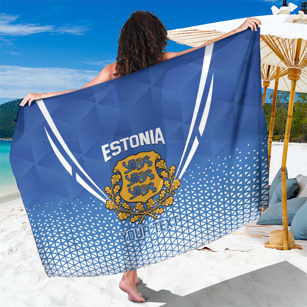 Custom Estonia Football Sarong Come One Kalevipojad