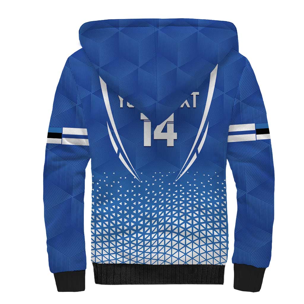 Custom Estonia Football Sherpa Hoodie Come One Kalevipojad