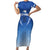 Custom Estonia Football Short Sleeve Bodycon Dress Come One Kalevipojad