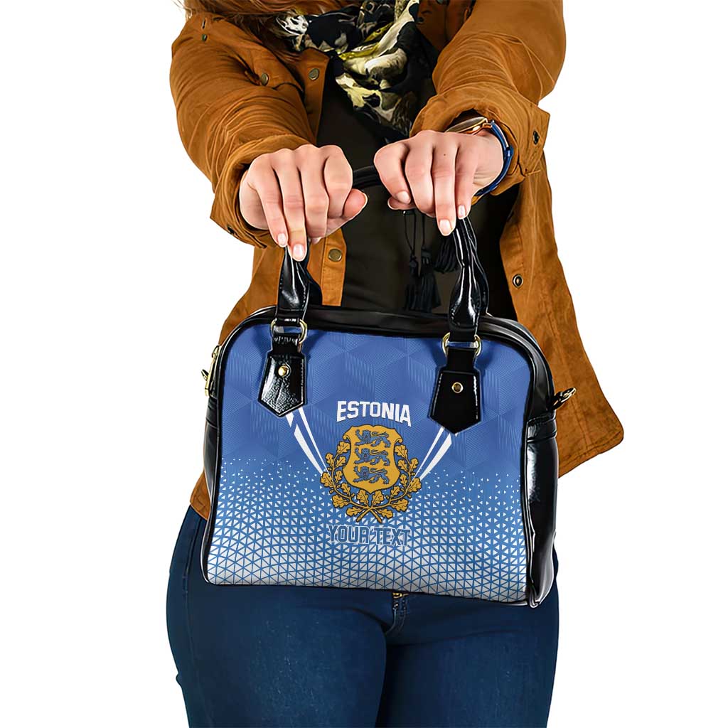 Custom Estonia Football Shoulder Handbag Come One Kalevipojad