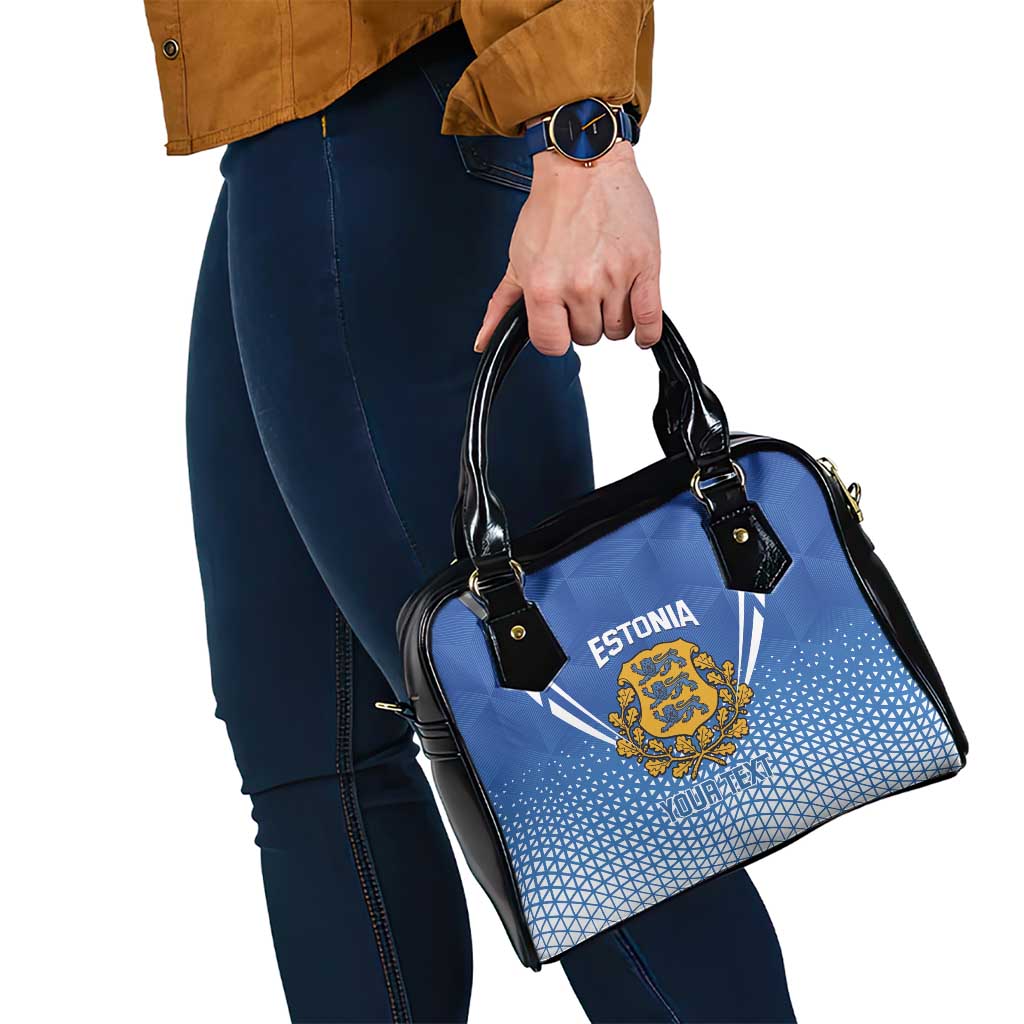 Custom Estonia Football Shoulder Handbag Come One Kalevipojad