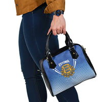 Custom Estonia Football Shoulder Handbag Come One Kalevipojad