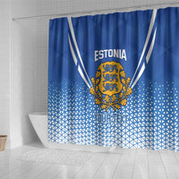 Custom Estonia Football Shower Curtain Come One Kalevipojad