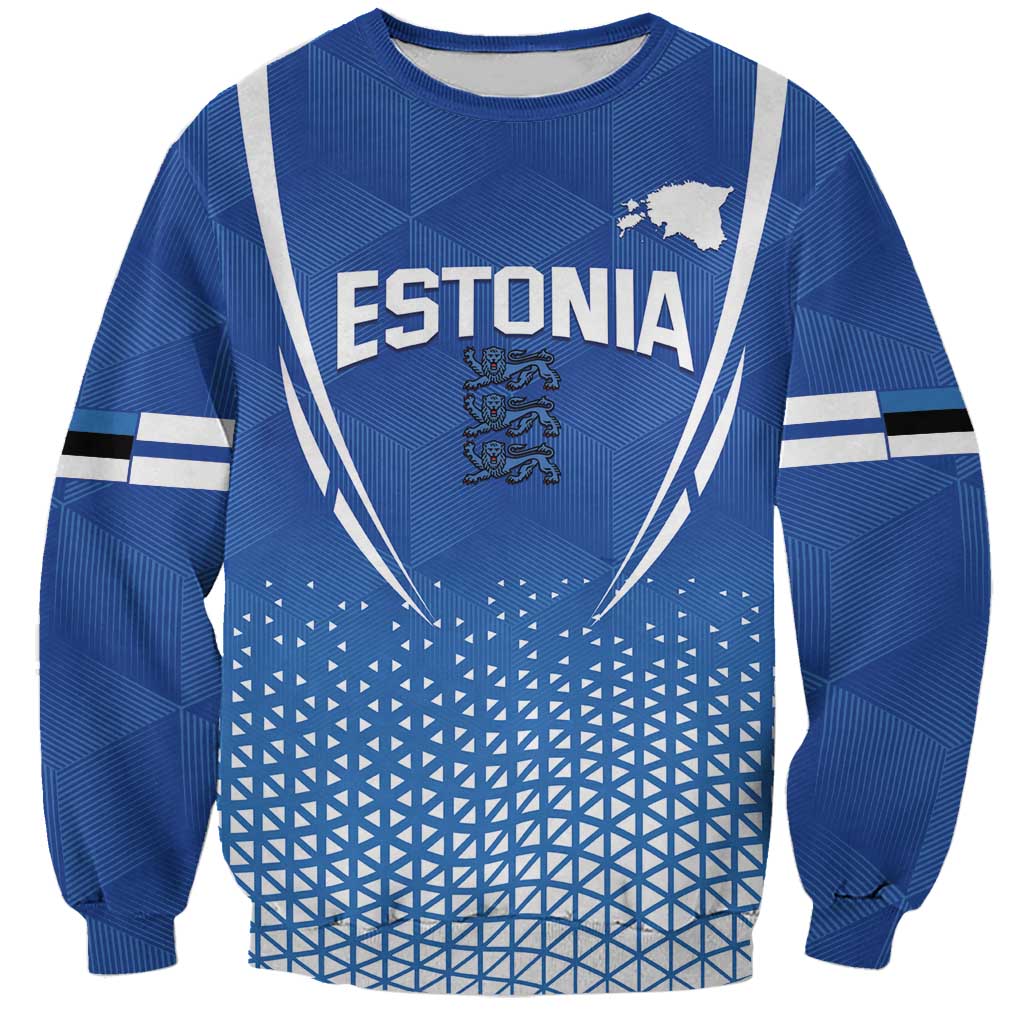 Custom Estonia Football Sweatshirt Come One Kalevipojad