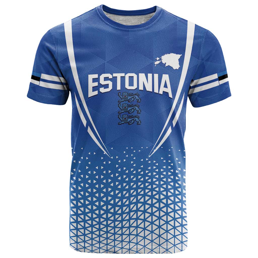 Custom Estonia Football T Shirt Come One Kalevipojad