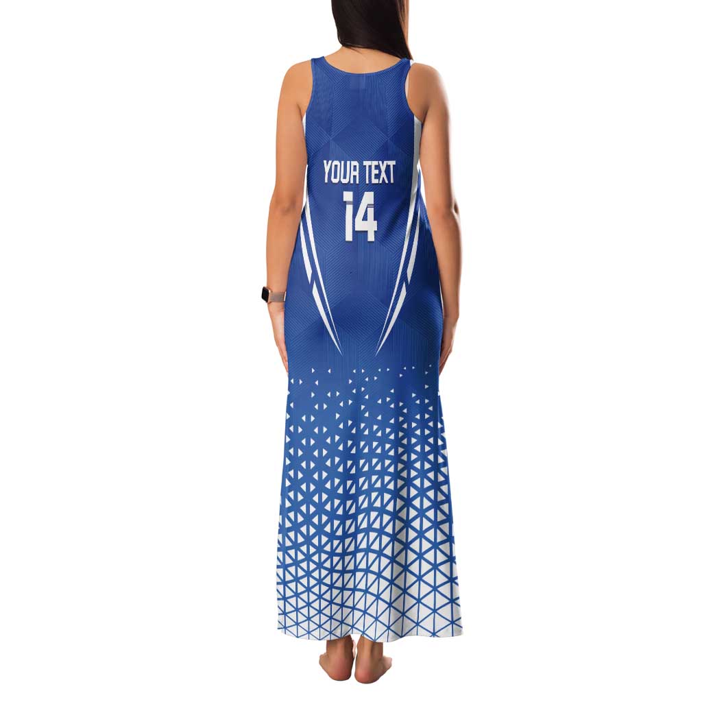 Custom Estonia Football Tank Maxi Dress Come One Kalevipojad