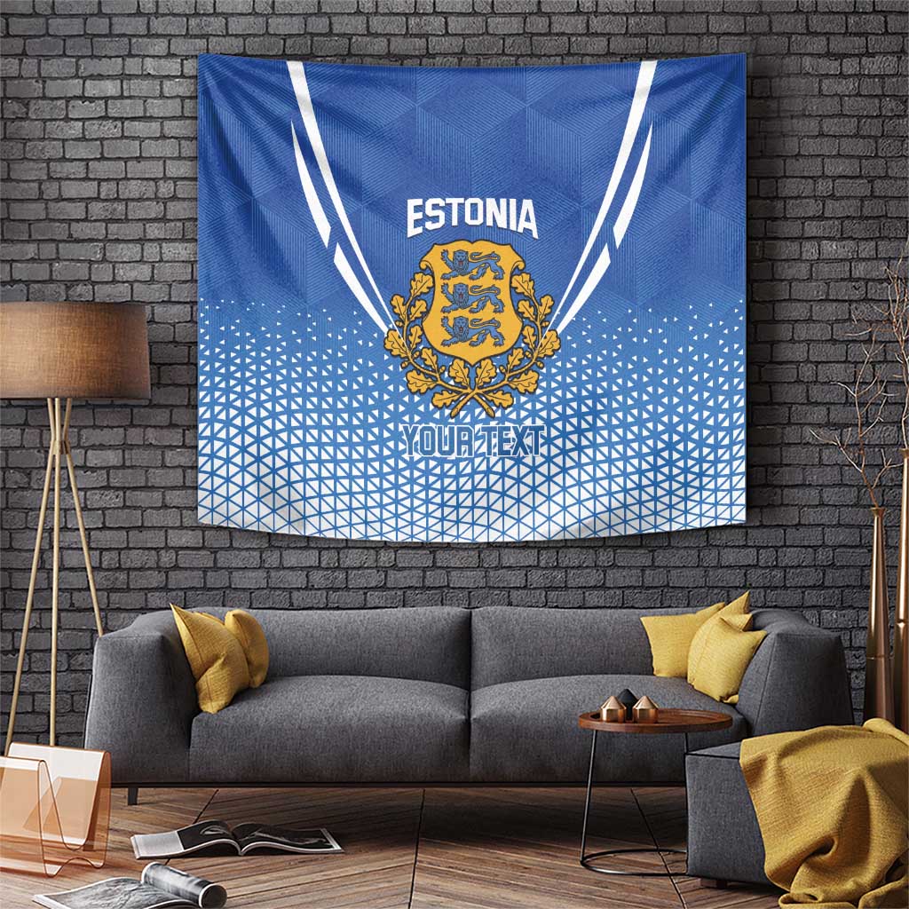 Custom Estonia Football Tapestry Come One Kalevipojad