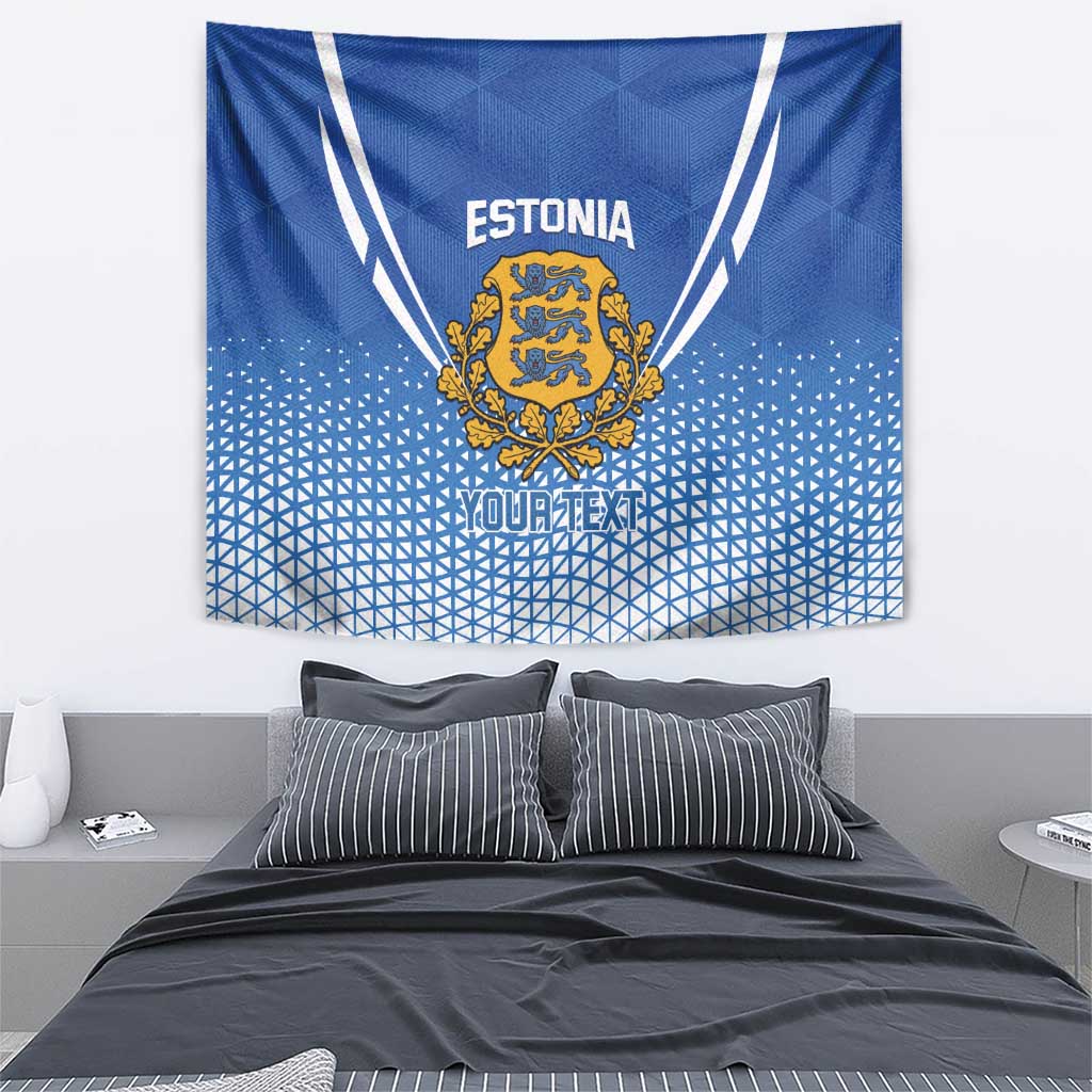 Custom Estonia Football Tapestry Come One Kalevipojad