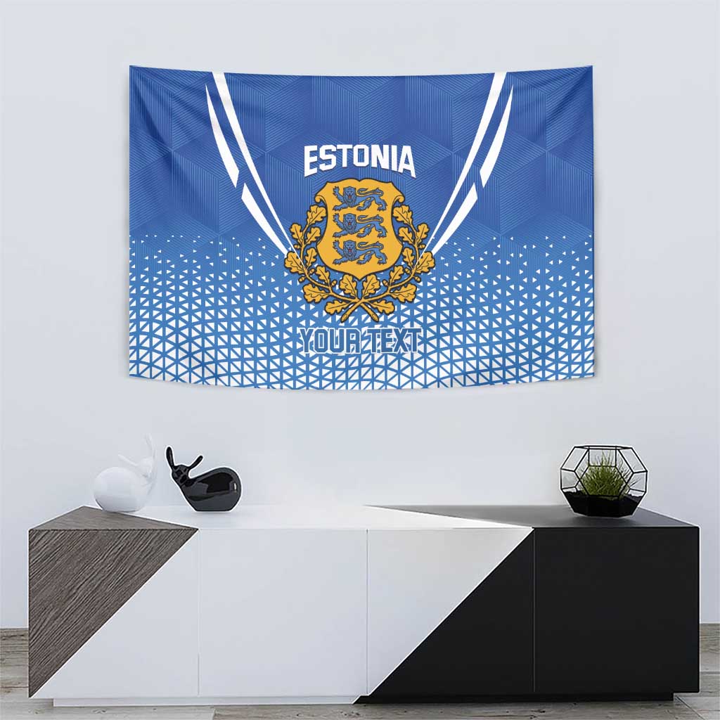 Custom Estonia Football Tapestry Come One Kalevipojad