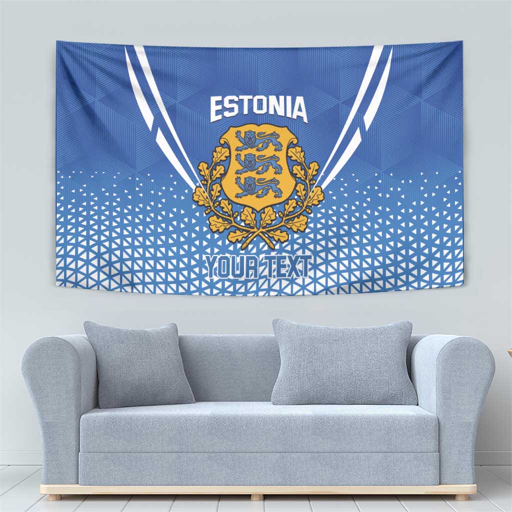 Custom Estonia Football Tapestry Come One Kalevipojad